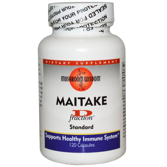 Mushroom Wisdom Maitake D-Fraction 120 capsules bottle