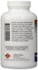 Close-up of Maitake D-Fraction capsules