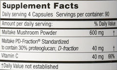 Maitake mushroom extract packaging