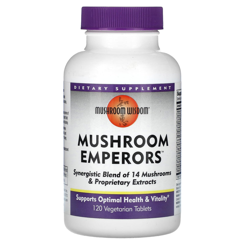 Mushroom Wisdom Mushroom Emperors bottle with label