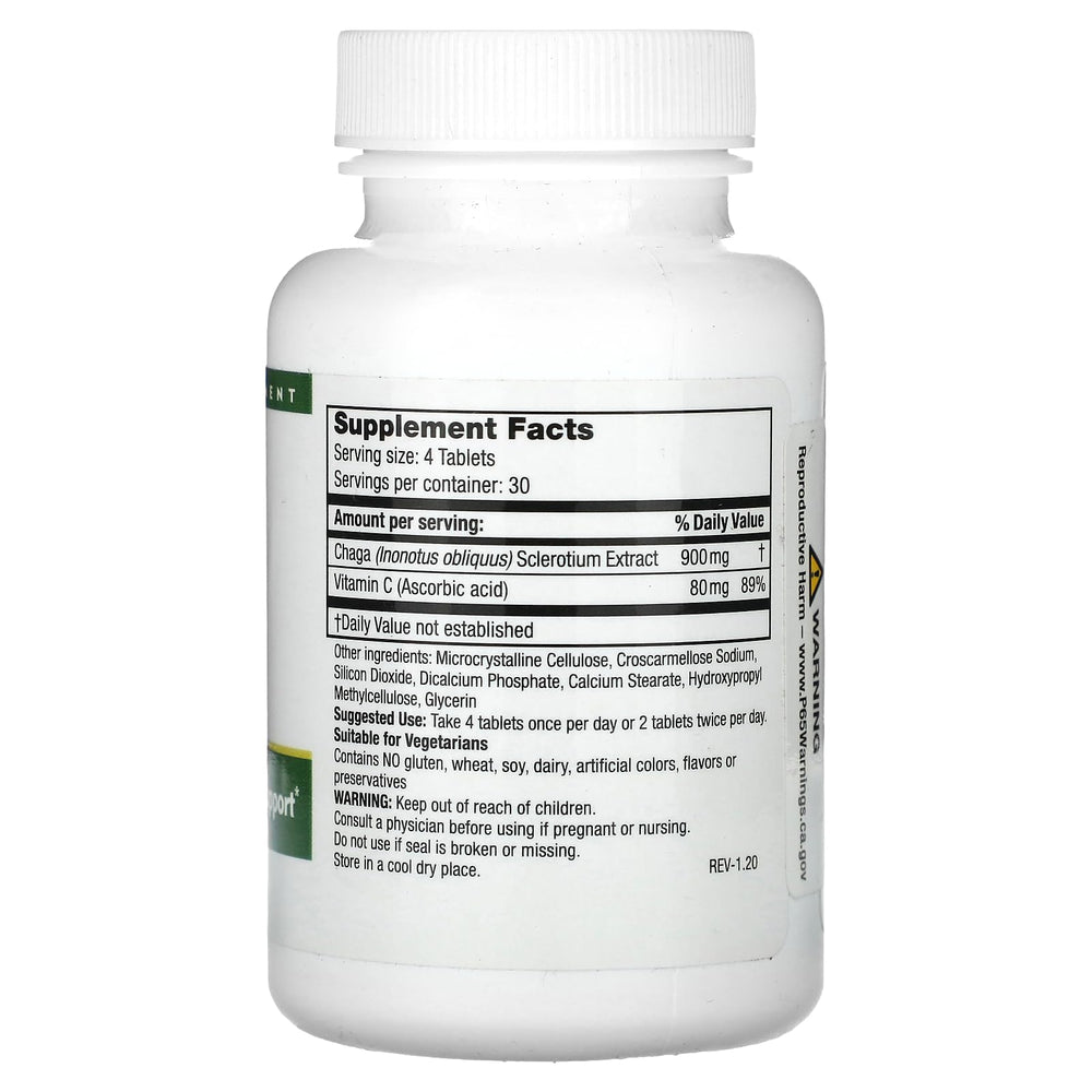 Chaga mushroom extract packaging image