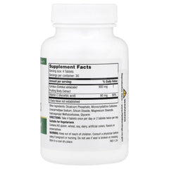 Close-up of Coriolus mushroom extract on the supplement label