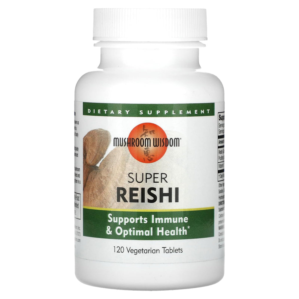 Mushroom Wisdom Reishi 120-count bottle label