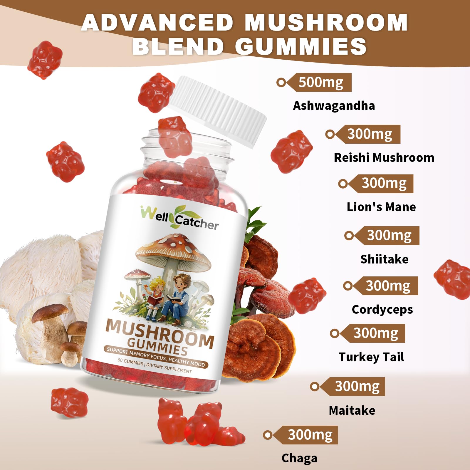 Sugar-free, vegan, non-GMO gummy label