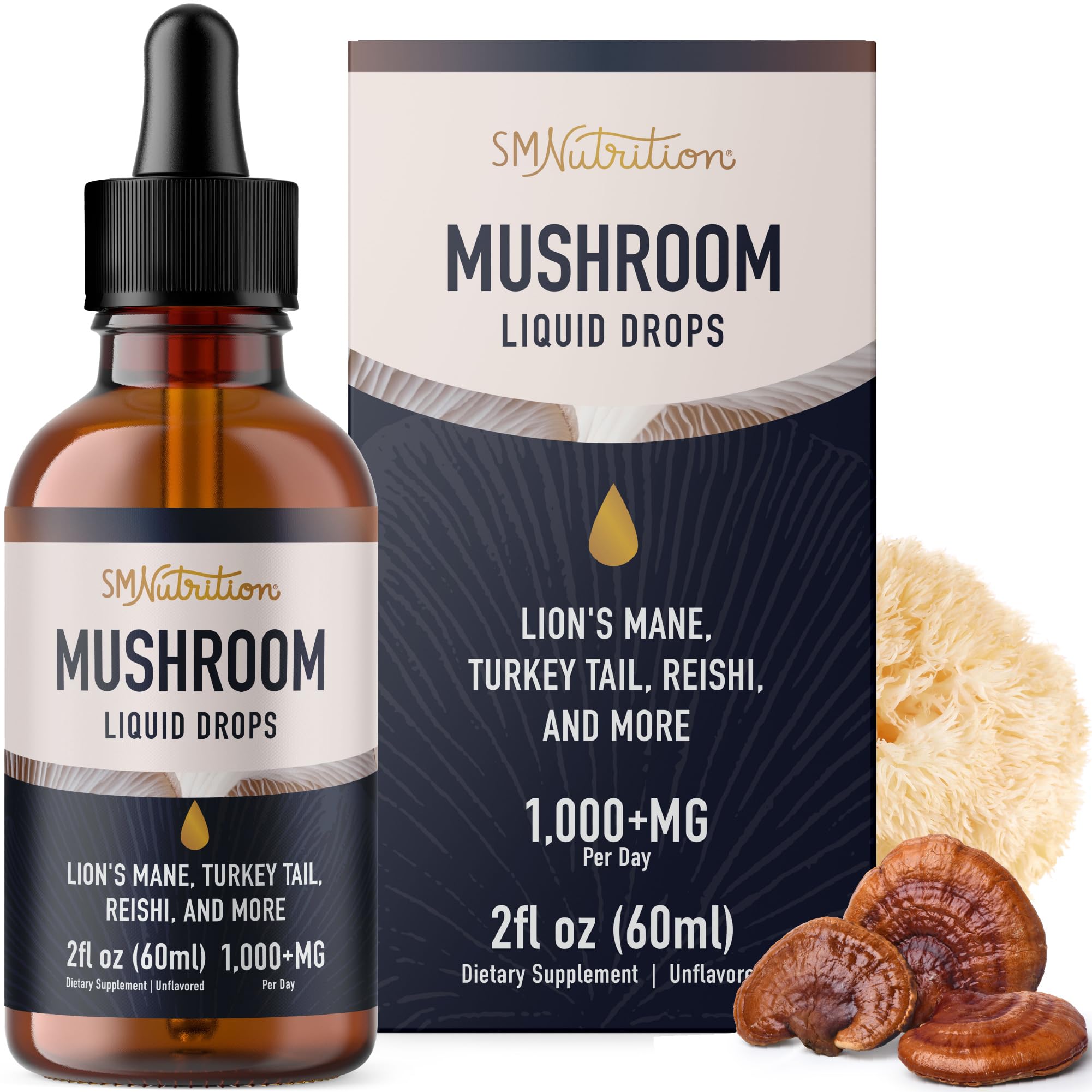 Mushrooms Liquid Drops Complex bottle front