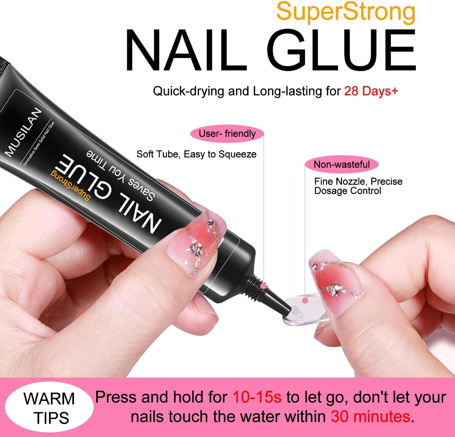 MUSILAN remover pen 6ml with protective cap for portable nail removal