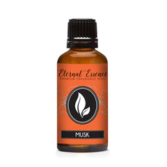 Musk Premium Grade Fragrance Oil 30ml bottle on white