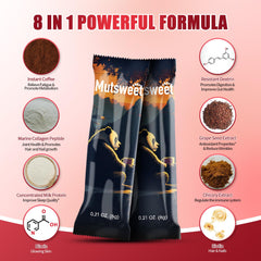 Prepared Mustsweet collagen coffee in a cup