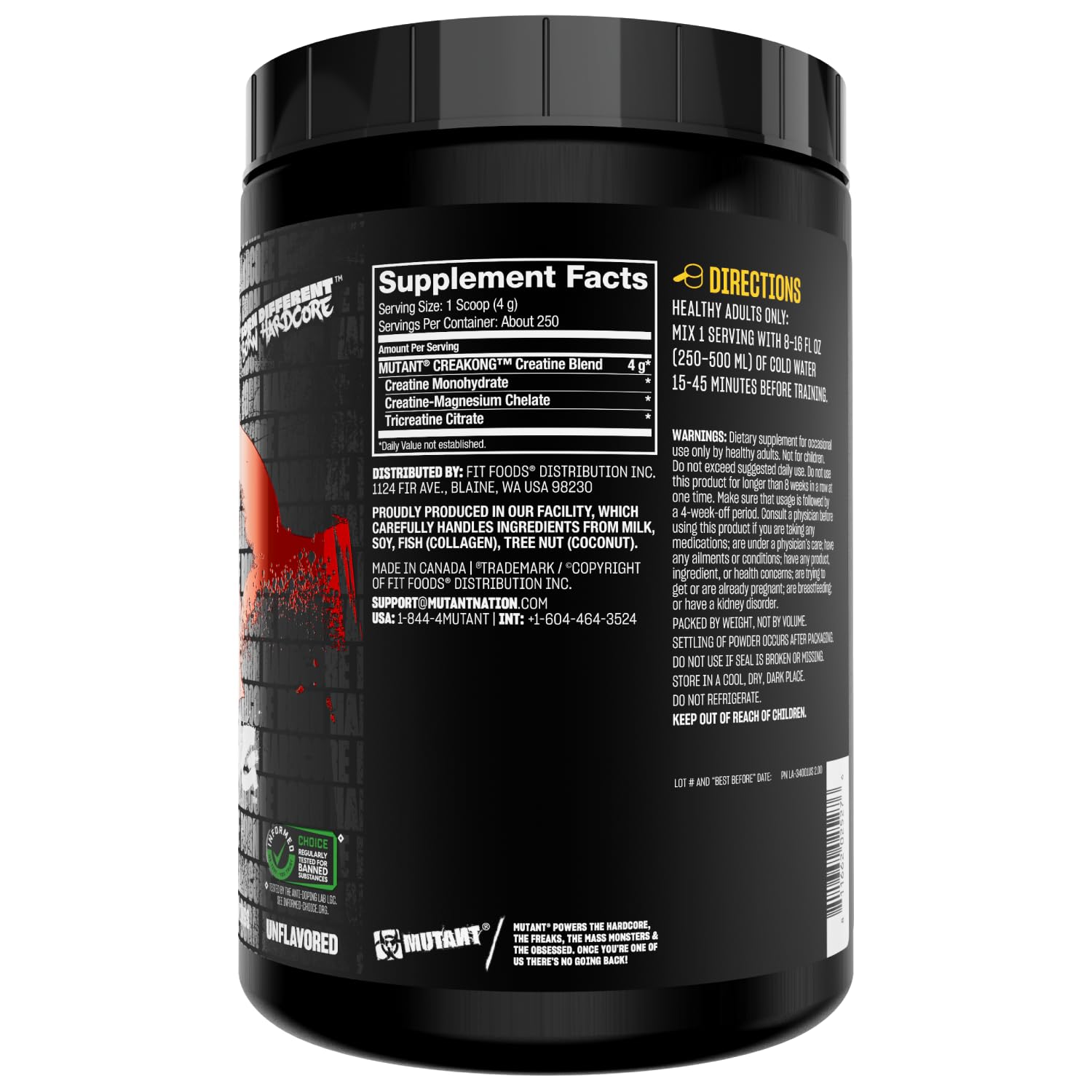 Mutant Creakong 300g packaging and logo
