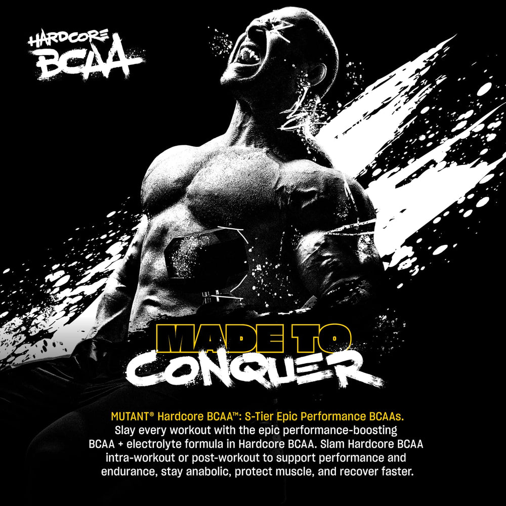 Nutrition panel for Mutant Hardcore BCAA Grape