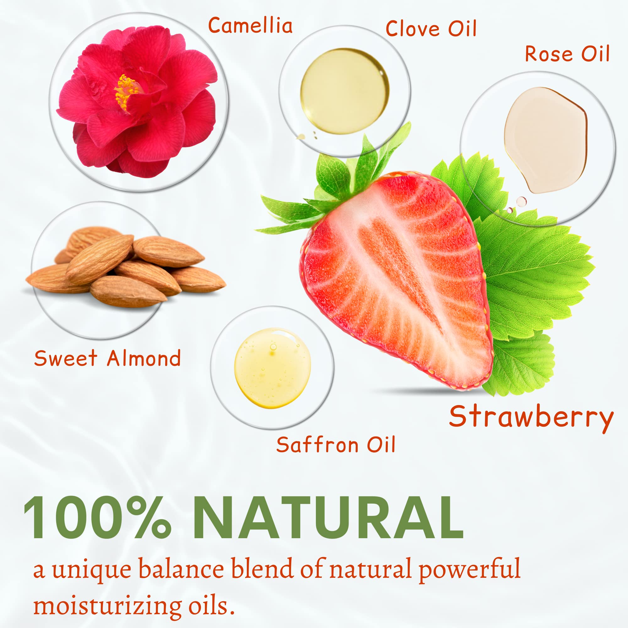 Muun Strawberry Intimate Oil pump-dispense for quick, convenient moisturization.