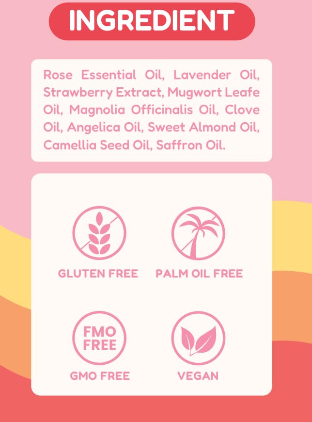 Muun Strawberry Intimate Oil aroma delivers a light sweet strawberry fragrance.