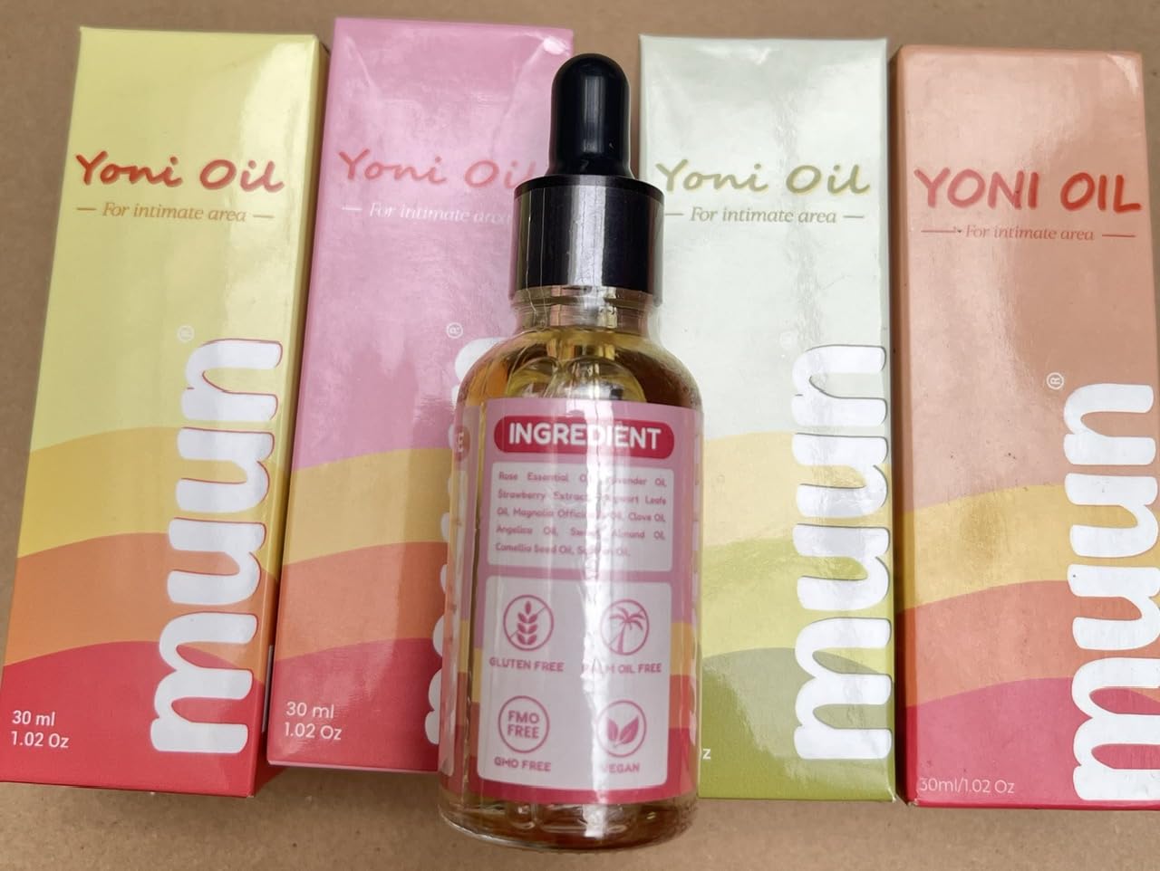 Muun Strawberry Intimate Oil after use leaves skin soft and comfortable.