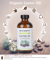 Castor oil pack wrap for waist, MUZAMOX