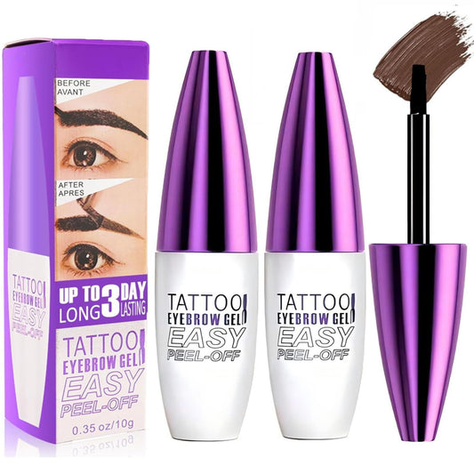 MVC 2Pack Tattoo Eyebrow Gel bottle showing waterproof, long-lasting color capability