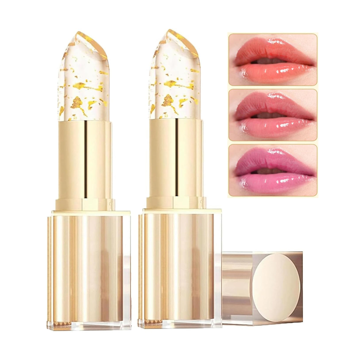 MVC Color Changing Lipstick packaging highlights premium branding and gift-ready presentation.