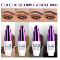 MVC Tattoo Eyebrow Gel application scene demonstrating easy peel-off process