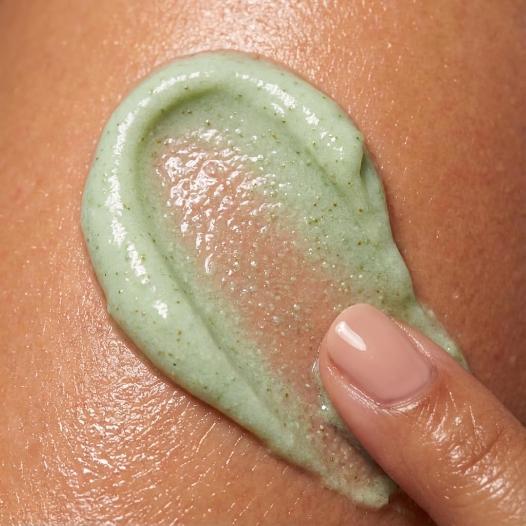 My Beauty Spot exfoliating particles closeup showing balanced dead skin removal