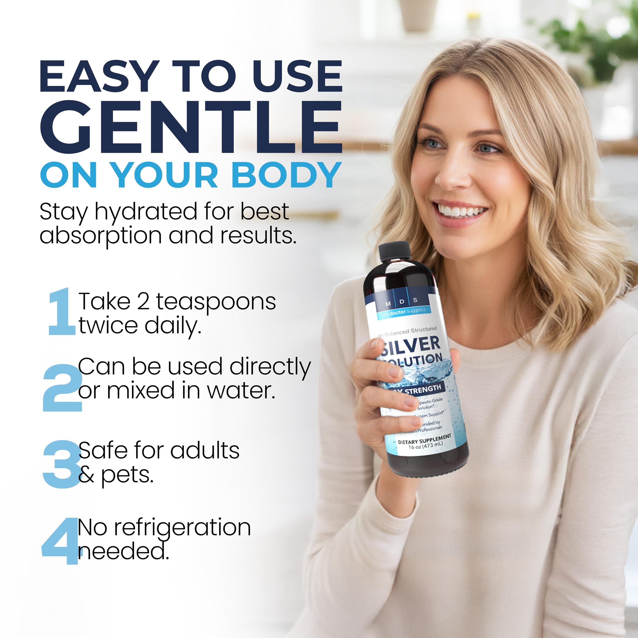 My Doctor Suggests topical silver application for skin comfort.