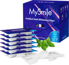 MySmile 7-day teeth whitening trays set for top and bottom teeth