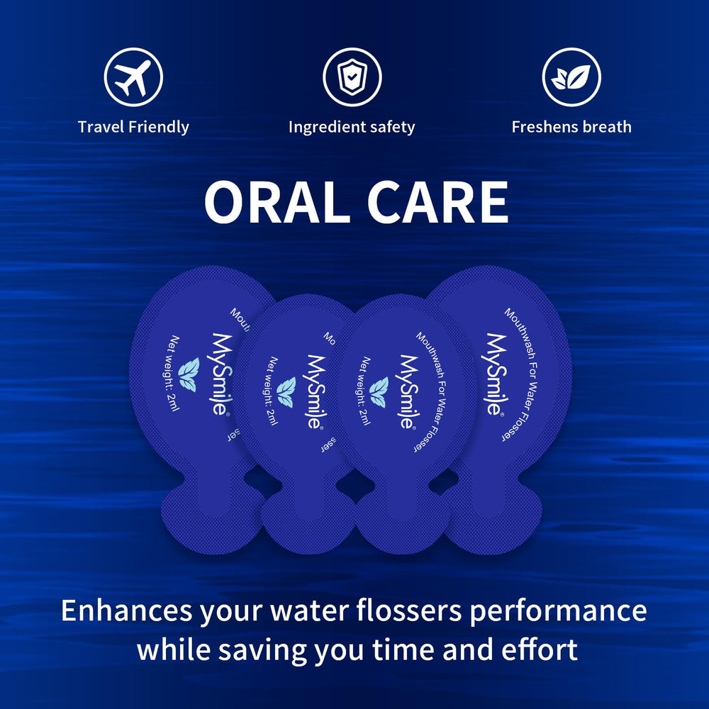 MySmile mouthwash packaging with mint label