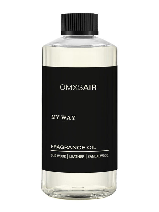 My Way Diffuser Oil 500ml bottle featuring sandalwood, cedarwood and iris notes.