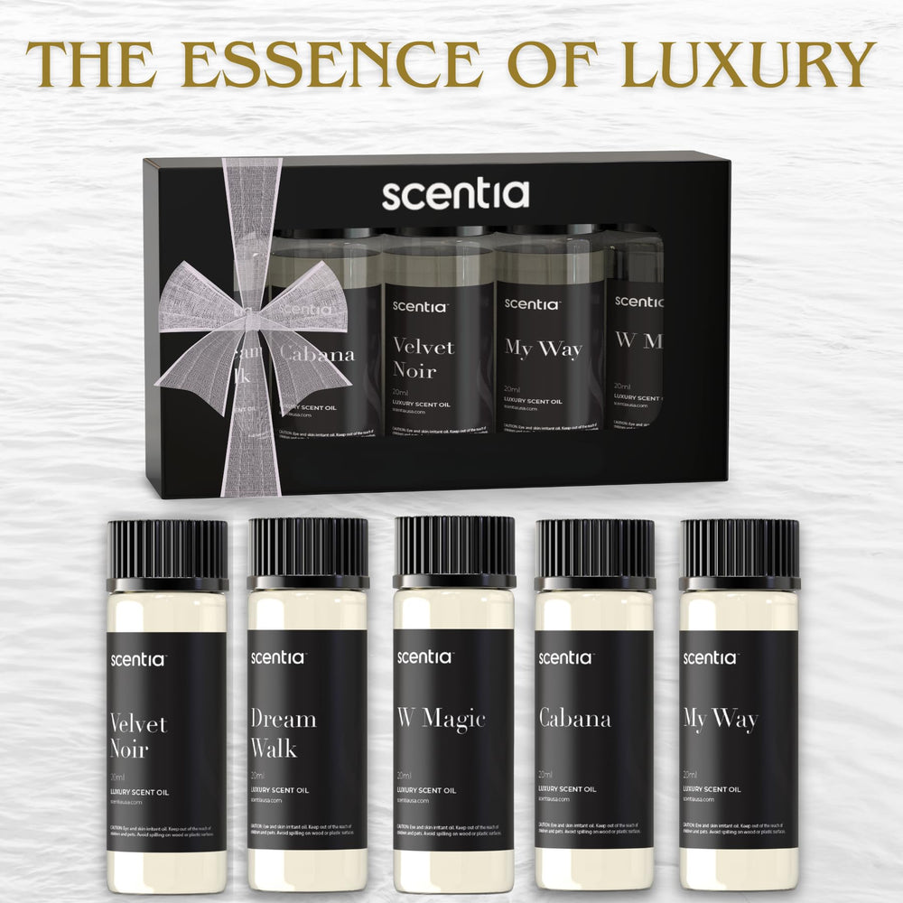 Noir Mystique fragrance bottle inspired by 5-star hotels with amber, black tea, and leather notes.