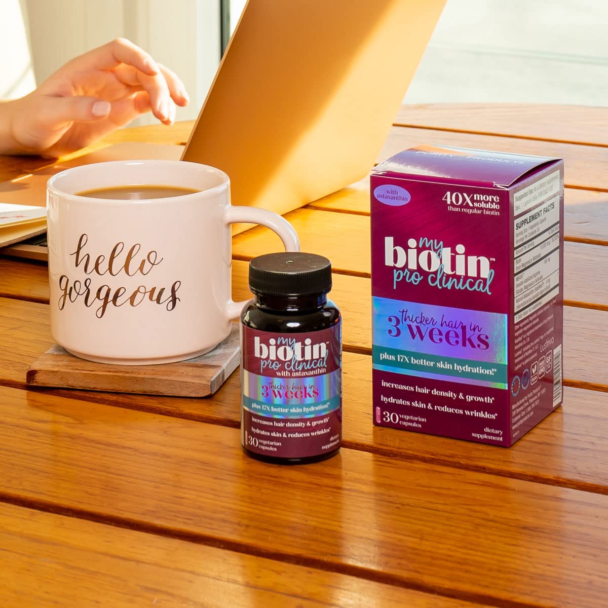 Illustration of MB40X Matrix Biotin components: Magnesium Biotinate and Arginine Silicate