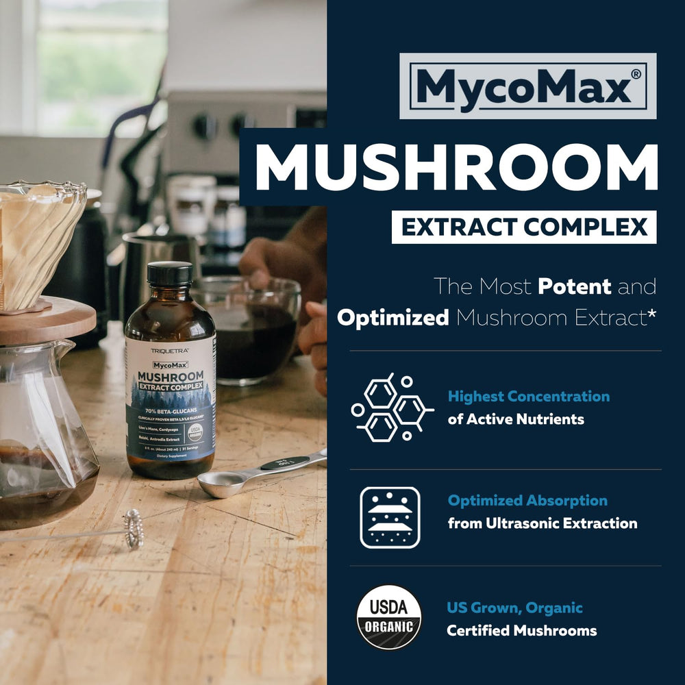 Back view of MycoMax bottle with labeling