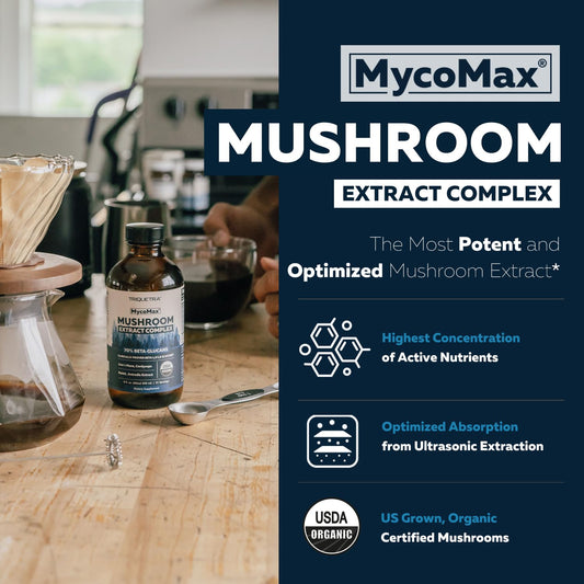 Back view of MycoMax bottle with labeling