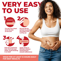 MYHELP breathable scar patches offer comfort under clothing for all-day wear