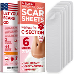 MYHELP silicone scar sheets 7-inch transparent strip for smoother scars