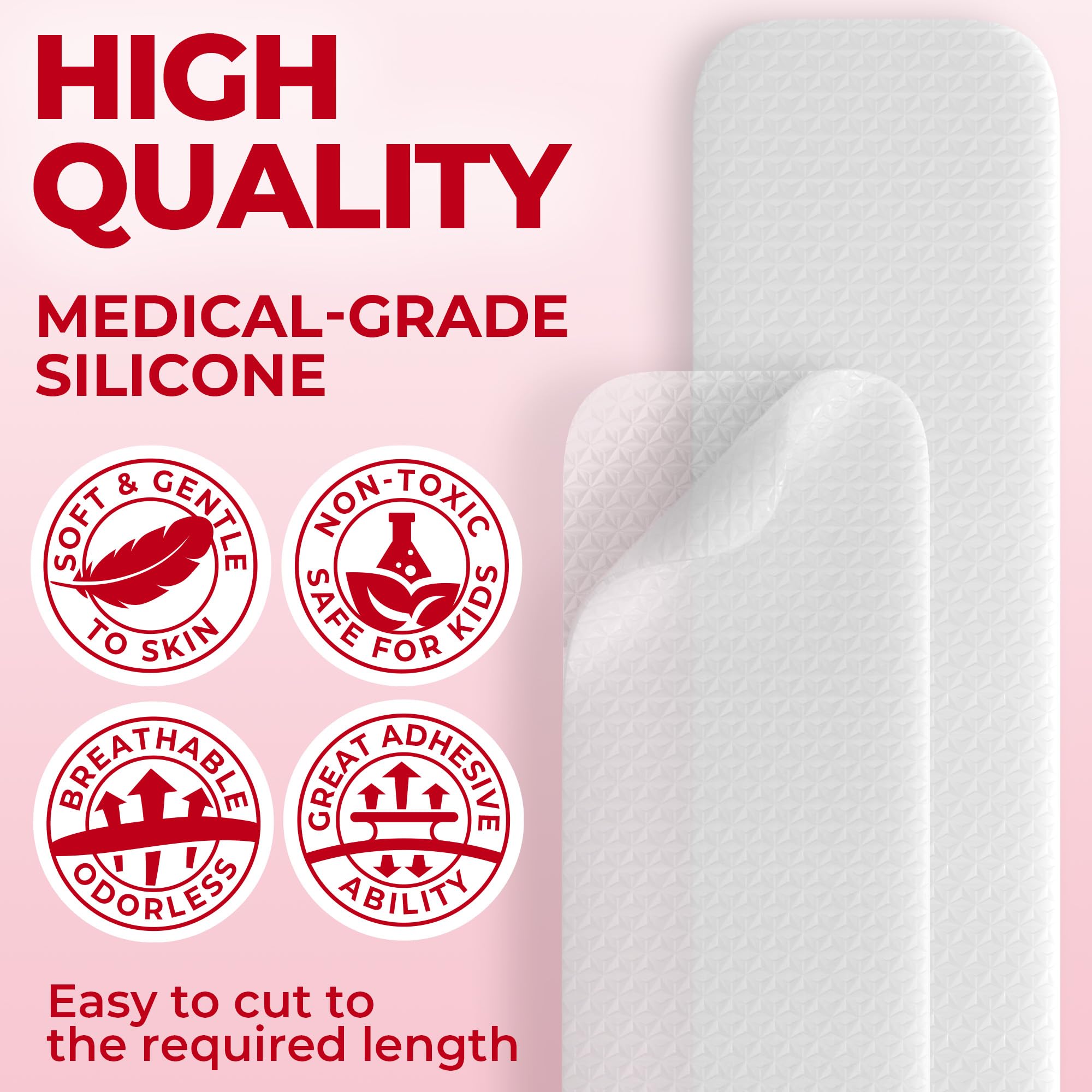 MYHELP waterproof scar sheets stay in place during showers and movement