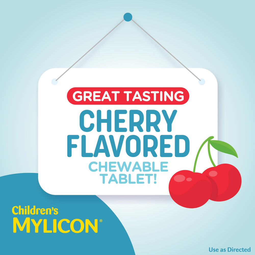 MYLICON Children's chewables used after meals for comfortable tummy moments.