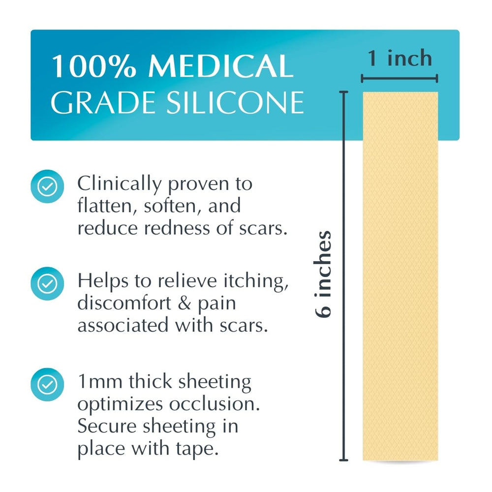 Included medical adhesive tape secures scar sheet on joints and movement
