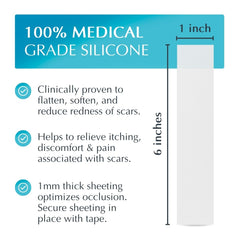 MyNewGel Advanced Scar Sheet c-section area on abdomen for healing support