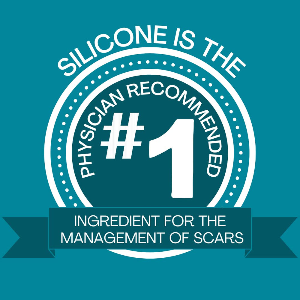 MyNewGel Advanced Scar Sheet on keloid-prone area for potential flat scar management