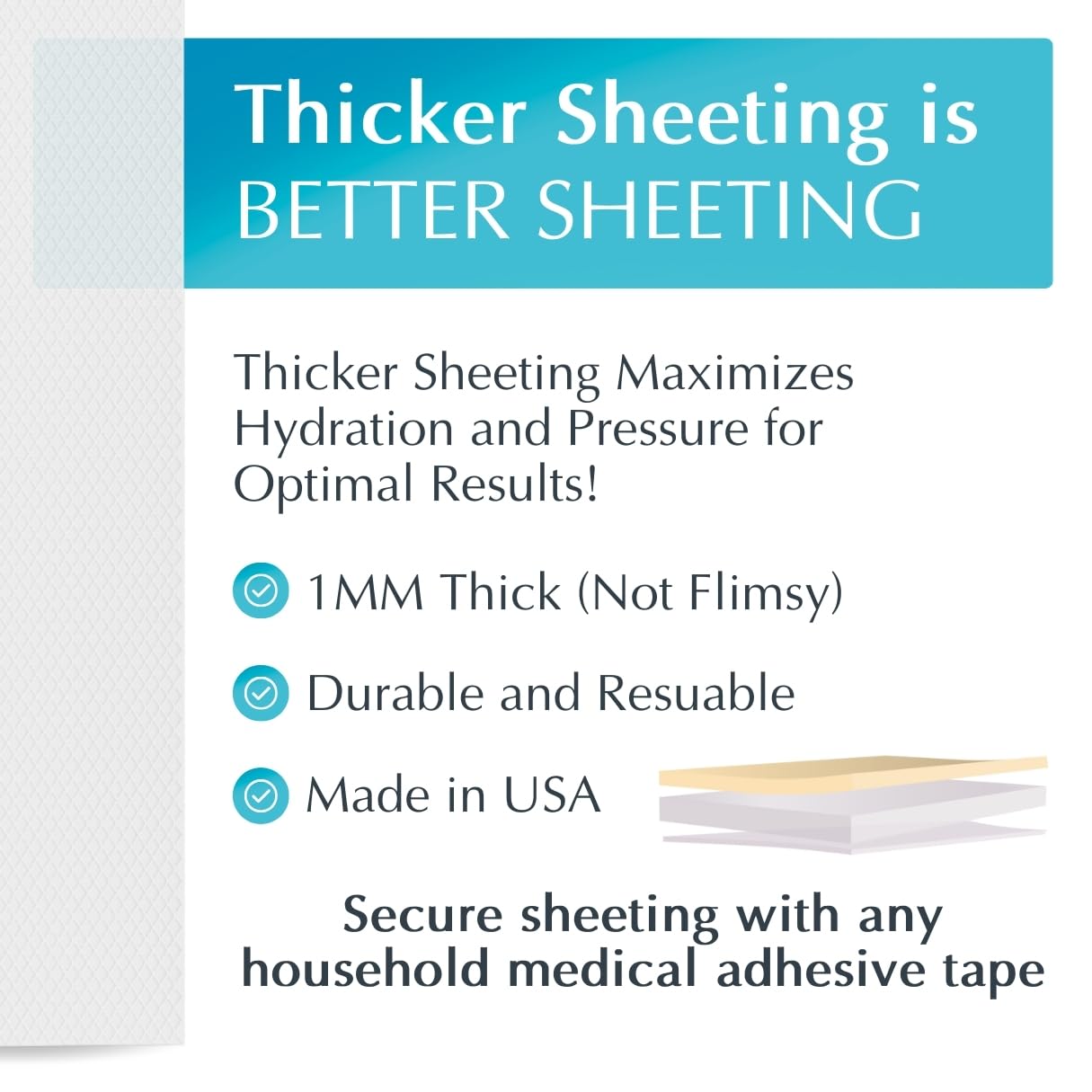 MyNewGel Advanced Scar Sheet on skin for flat, comfortable wear