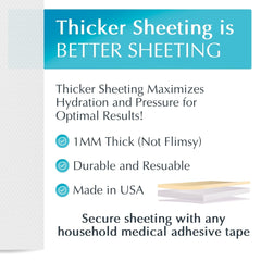 MyNewGel Advanced Scar Sheet on skin for flat, comfortable wear