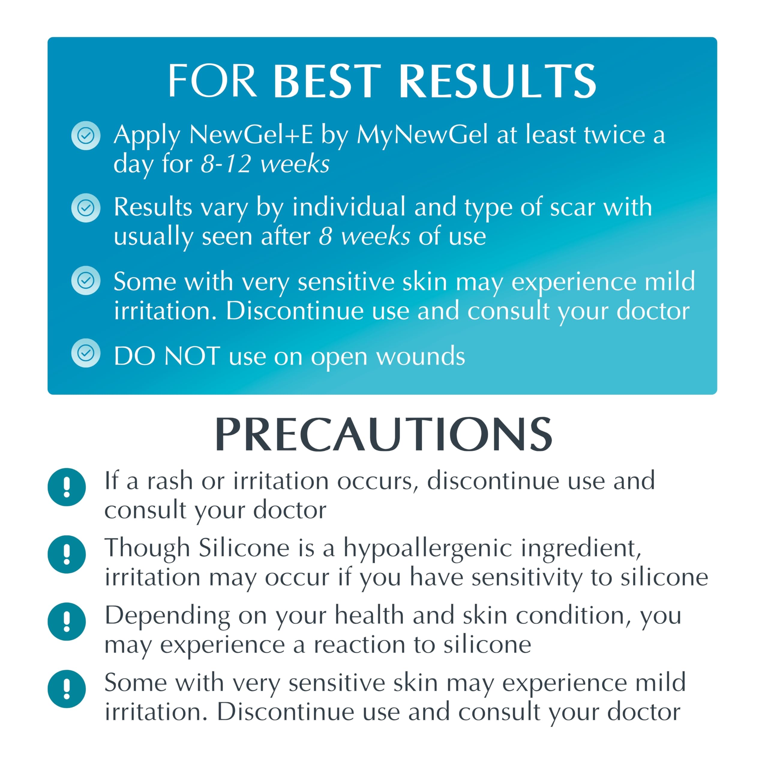 MyNewGel Plus packaging box highlights clinical-grade scar care information.