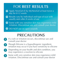 MyNewGel Plus packaging box highlights clinical-grade scar care information.