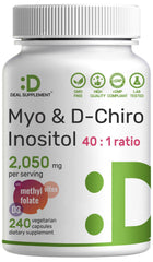 Myo-Inositol & D-Chiro Inositol for Women bottle with label