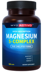 MyoActivo 5-in-1 Magnesium Complex bottle with 120 capsules
