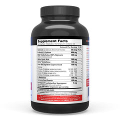 NAC and liver detox ingredients panel