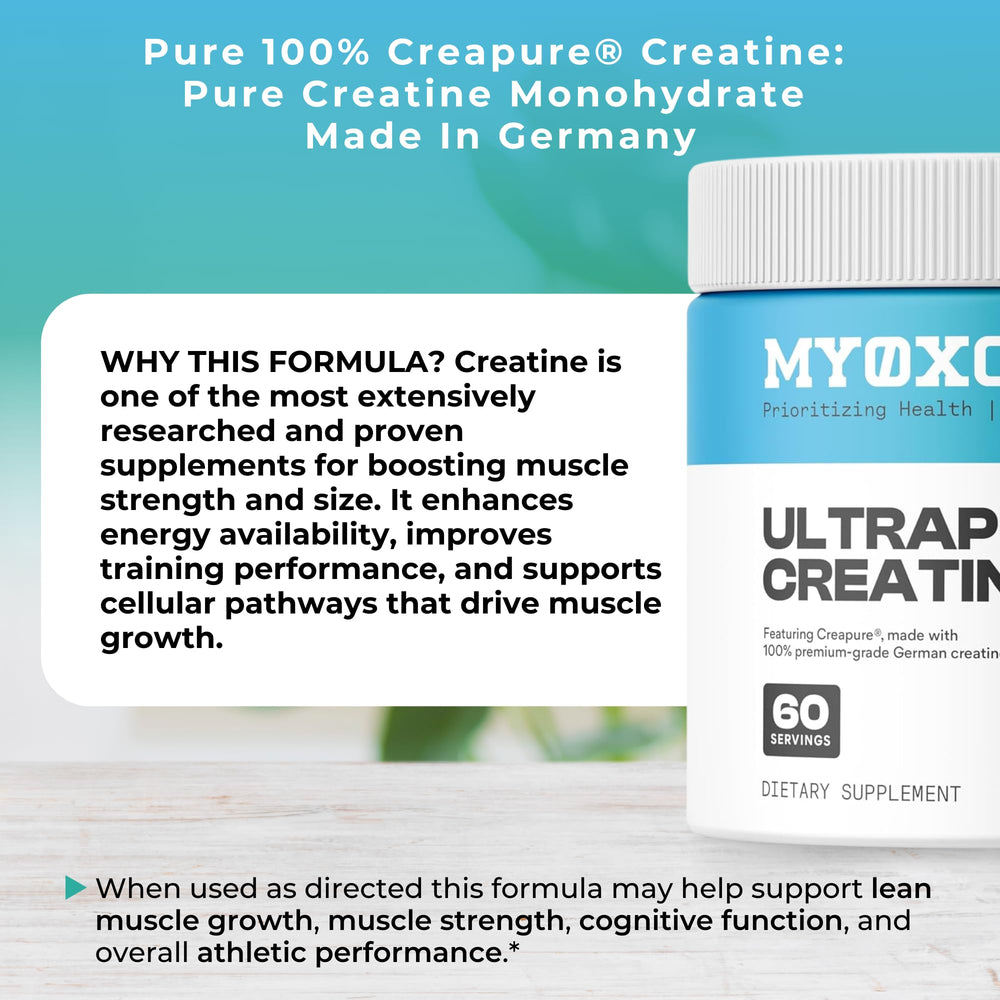 Glass of water with dissolved Creapure creatine