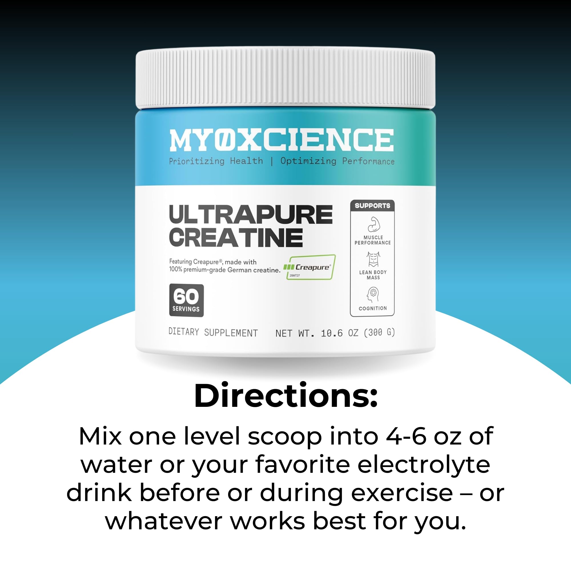 MYOXCIENCE logo with product name on label