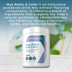 MYOXCIENCE Myo Relax & Calm berry-label highlighting flavor and mood support