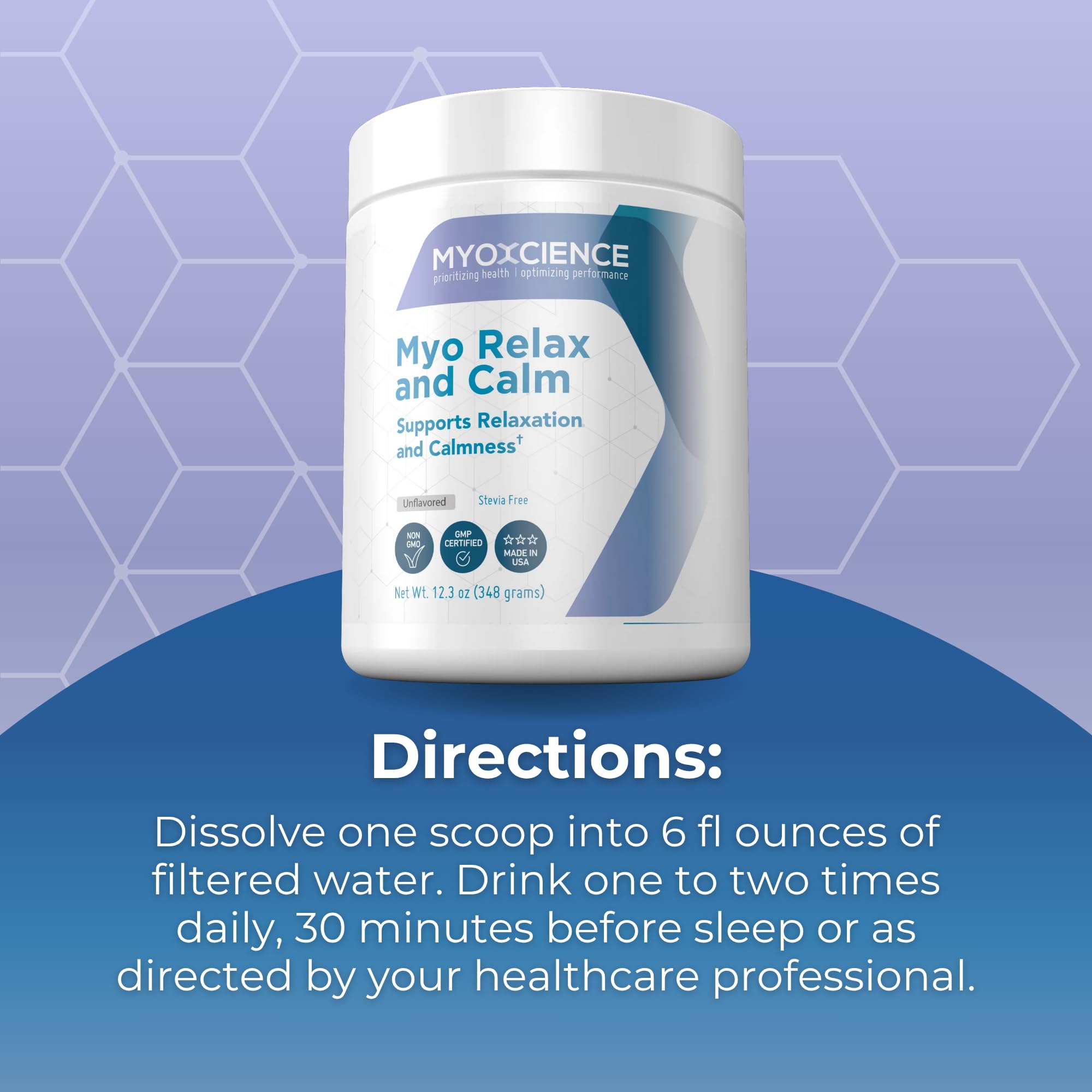 Product packaging and box layout for Myo Relax & Calm