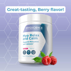 MYOXCIENCE Myo Relax & Calm ingredients chart for transparency