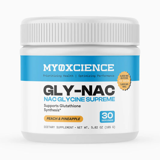 MYOXCIENCE NAC Glycine Supreme bottle highlights flavor and label clarity